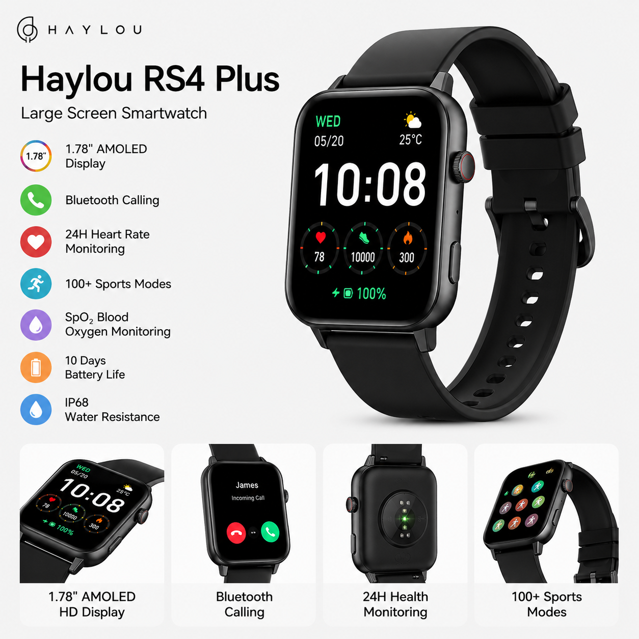 Haylou RS4 Plus Smartwatch