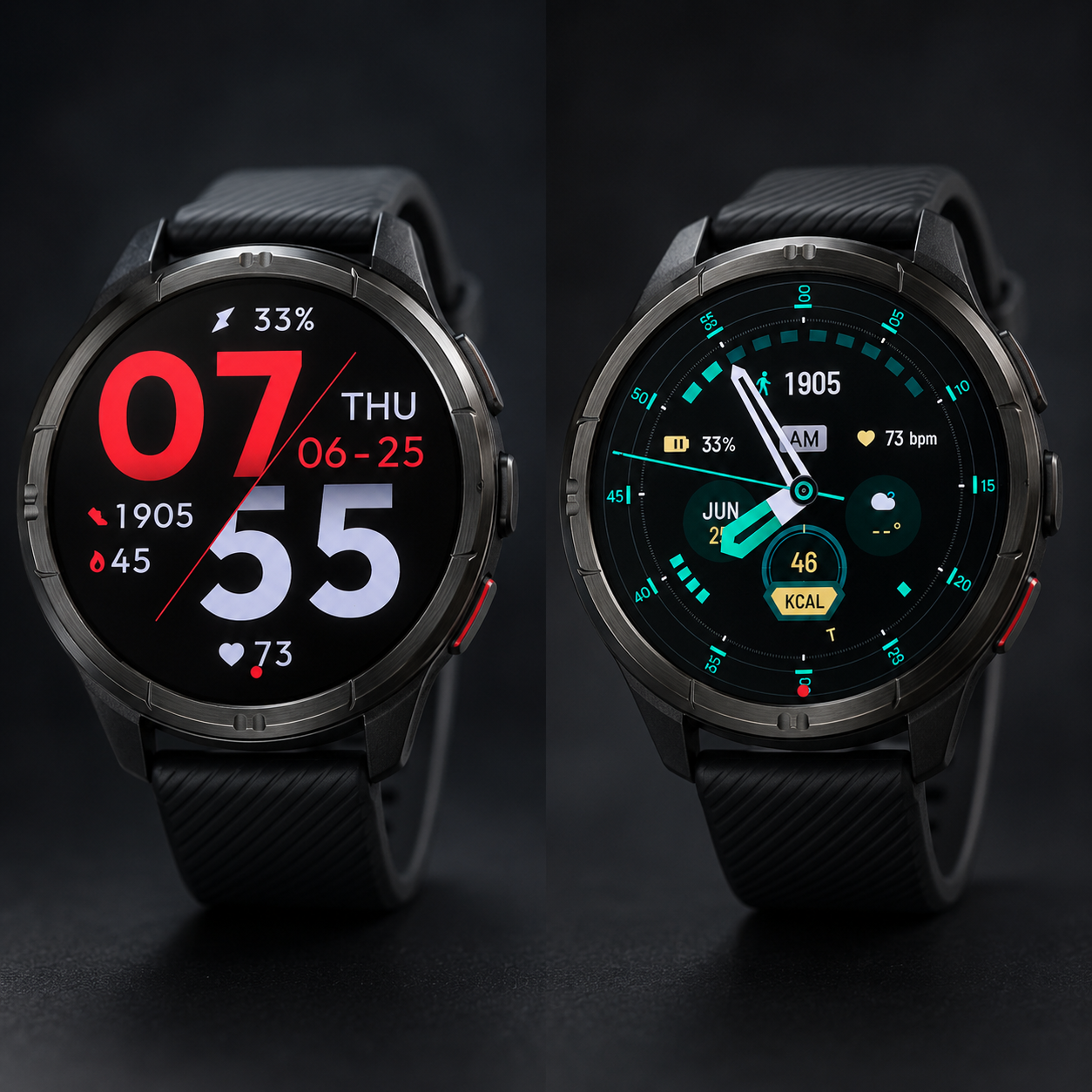 Haylou Solar 5 BT Calling Smart watch – Black
