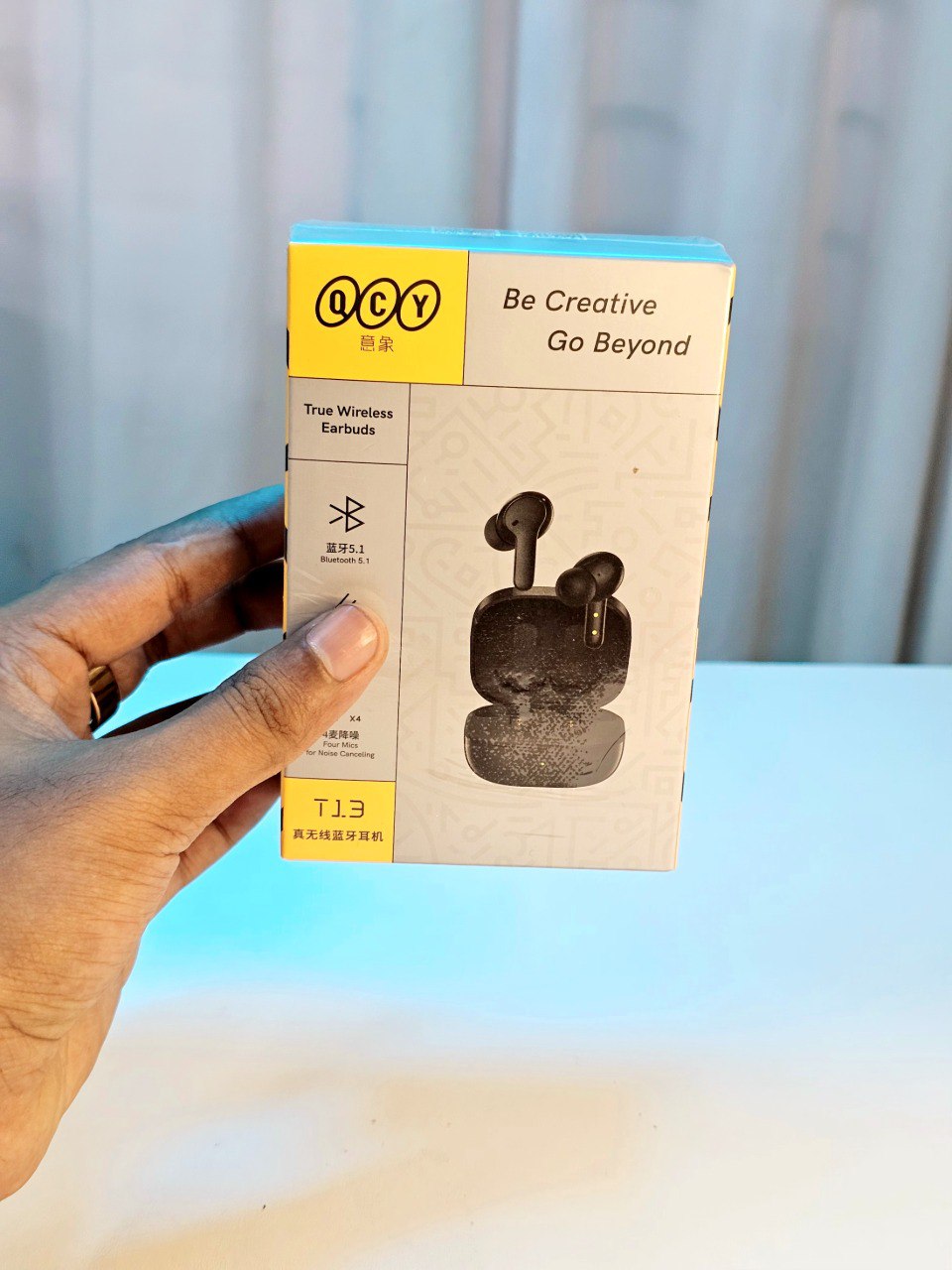 QCY T13 ANC 2 Truly Wireless Earbuds – Black Color